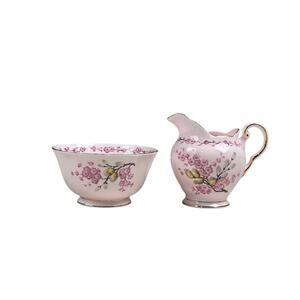 Tuscan April Beauty Creamer and Sugar Bowl Set Fine English Bone China